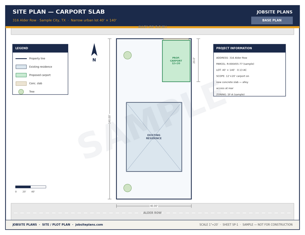 BASE SITE PLAN — $79