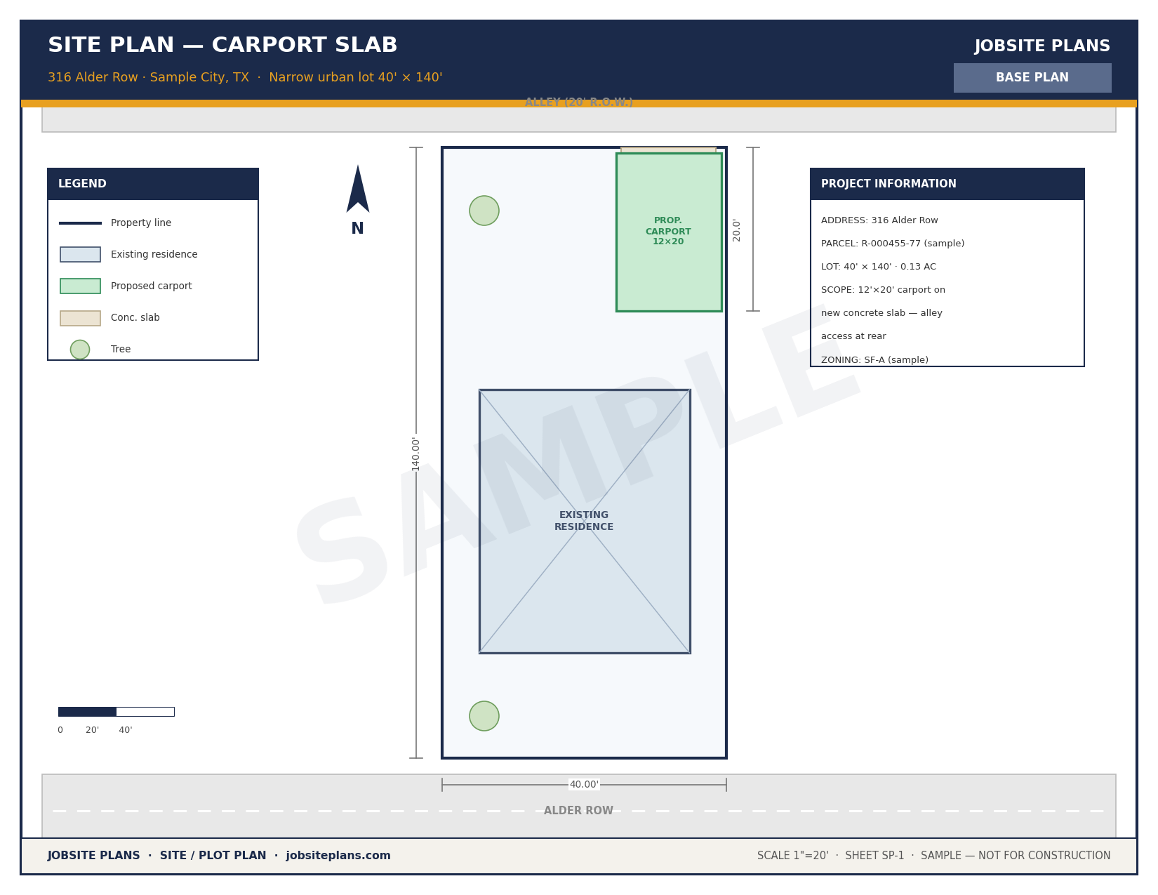 BASE SITE PLAN — $79