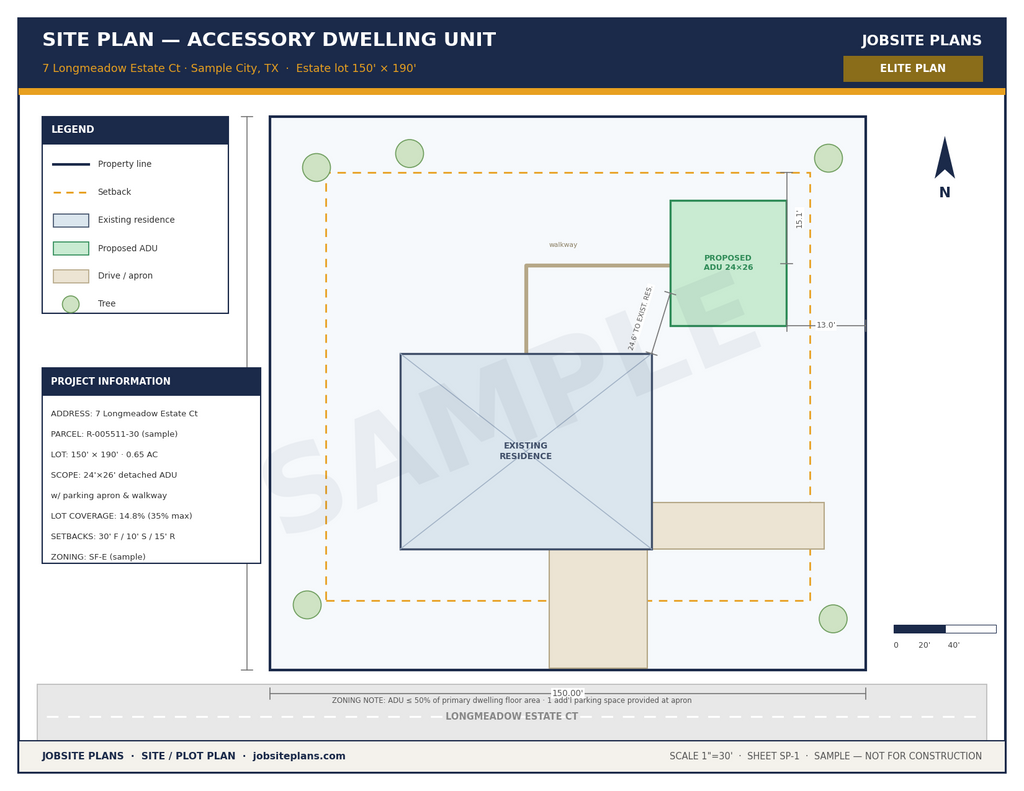 ELITE SITE PLAN — $139