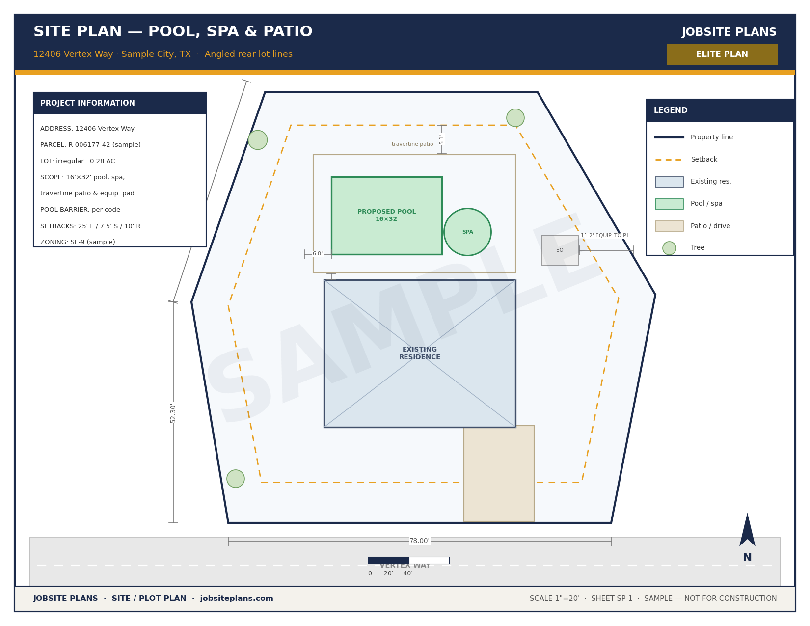 ELITE SITE PLAN — $139