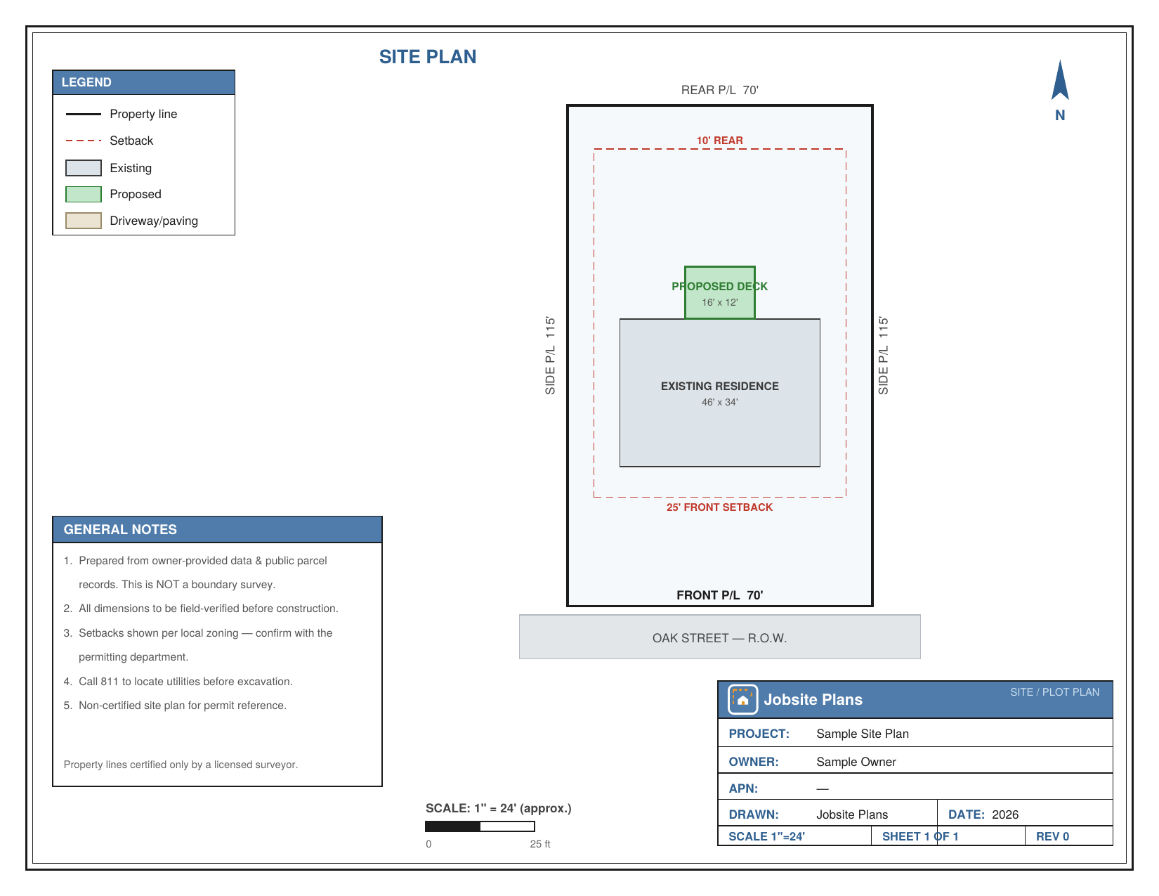 BASE SITE PLAN — $79