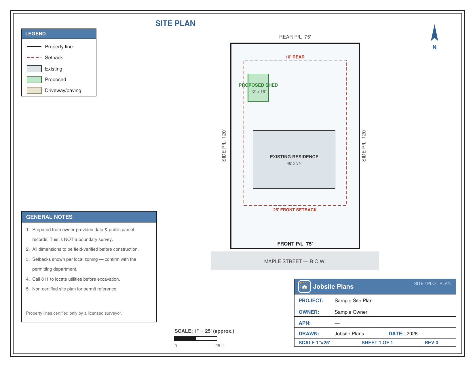 BASE SITE PLAN — $79