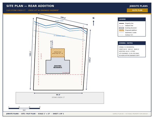 Elite site plan sample