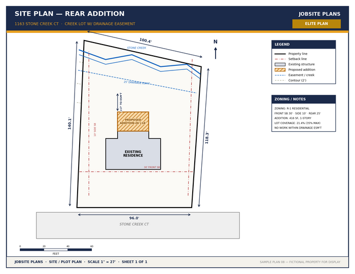 Elite sample site plan